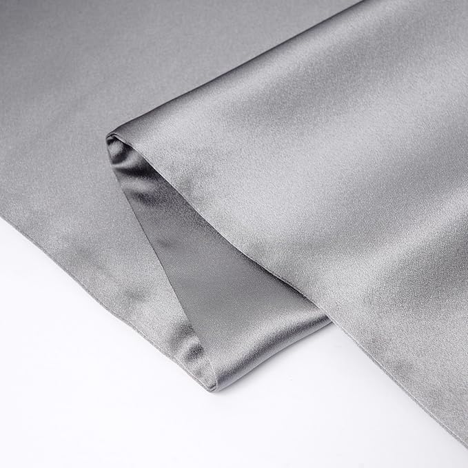 ZIMASILK 100% Pure Mulberry Silk Pillowcase for Hair and Skin Health,Soft and Smooth,Both Sides Premium Grade 6A Silk,600 Thread Count,with Hidden Zipper,1pc (Queen 20''x30'',Silver Grey) - Bloomnest