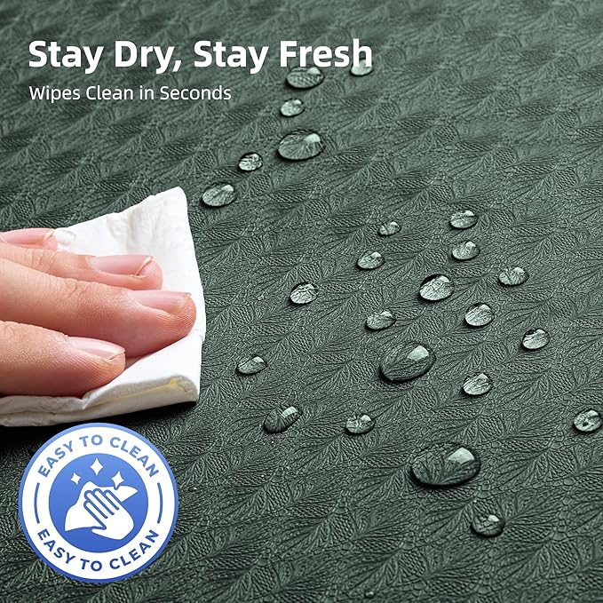 Thick TPE Yoga Mat 72"x48" - 6/8/10/12mm Extra Cushion for Joint Support & Comfort, Non-Slip Texture, Durable & Waterproof, Includes Bag, Strap & Towel for Home Workout, Pilates & Yoga