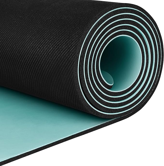 Retrospec Laguna 5mm Yoga Mat - Fitness Mat for Women, Men & Children, Slip-Resistant and Moisture Absorbing Exercise Mat for Home, Pilates, Yoga and Floor Workouts - Bloomnest