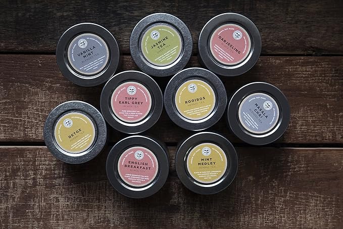Golden Moon Tea Variety Pack - 9 Loose Leaf Tea Sampler - Organic Black, Green, White, and Herbal Teas Gift Set - Bloomnest