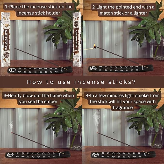 Trumiri Incense Sticks - Combo Pack of 40 Insence-Sticks - 20 Palo Santo + 20 Cinnamon - Insenses - Insents - Incents - Inscense - Incence - Incienso - All Natural Incense Sticks TRUMIRI