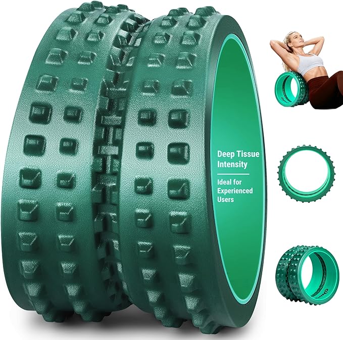 Back Roller for Back Pain Reliefn & Stretching, Deep Tissue Massage Roller Supports Up to 530 lbs / 240 kg, 5.5''-7.5'' Curved Foam Roller for Home Physical Stretching - Bloomnest
