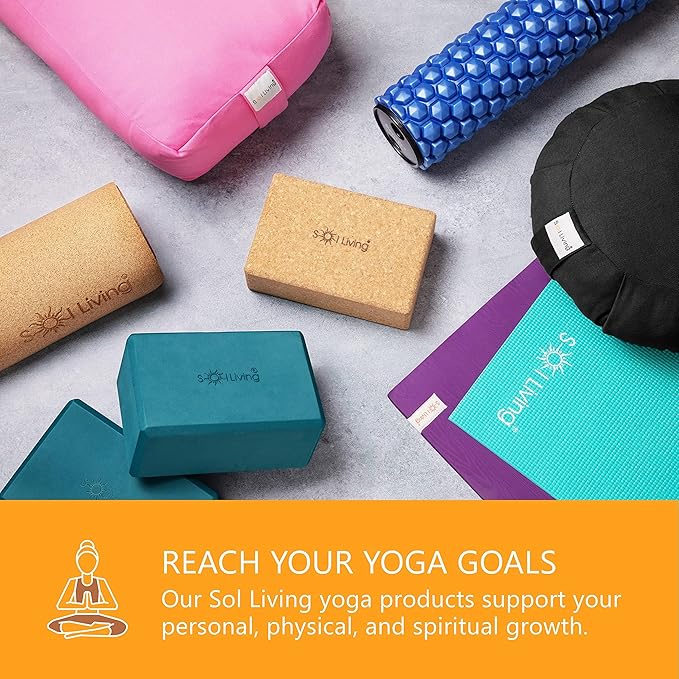 Meditation Cushion Sol Living Yoga Floor Pillow 100% Cotton Floor Cushion Removable Cover Firm Comfort Yoga Floor Cushion Seating for Adults Machine Washable Zafu Meditation Pillow Pouf Bolster Pillow