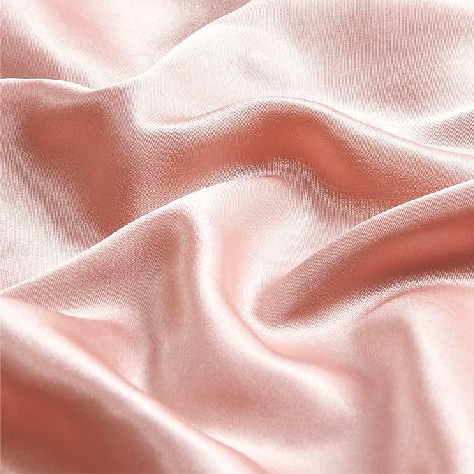 BEDELITE Satin Pillowcase for Hair and Skin, Super Soft and Cooling Similar to Silk Pillow Cases 2 Pack with Envelope Closure, Gift for Women Men(13"x18" Toddler Size, Coral) - Bloomnest