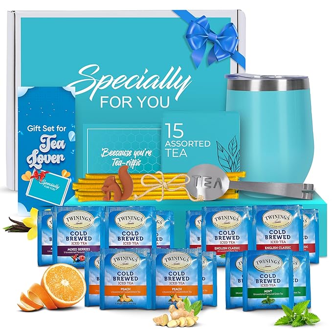 Refreshing Iced Tea Beverages - Fruit Flavored Tea in Peach, Berry, Mint, & Classic Brew - Convenient, Cool, Hydrating, and Delicious Iced Drinks, Ready-to-Enjoy, Great for Summer and Every Occasion - Bloomnest