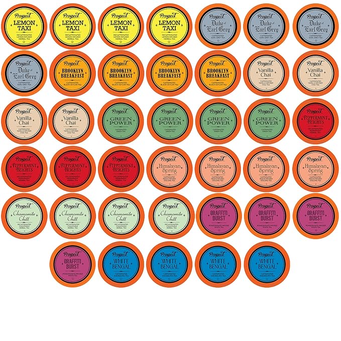 Prospect Tea Co. Sampler for Keurig K-Cup Makers, Assorted Variety Pack, 40 Count - Bloomnest