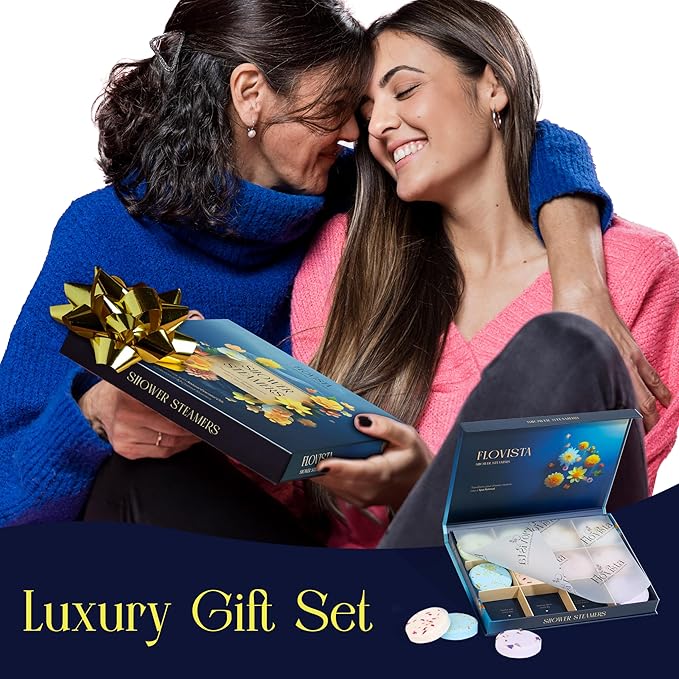 Gifts for Women, Aromatherapy Shower Steamers – 12-Pack Self Care & Spa Birthday Gifts for Women, Relaxation & Stress Relief, Bath Shower Bombs with Lavender & Eucalyptus Essential Oils - Bloomnest