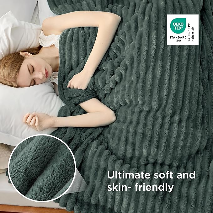 Bedsure GentleSoft Mallard Green Full Blanket for Bed - Cozy Soft Blankets for Women, Cute Large Throws for Girls, 84x90 Inches - Bloomnest
