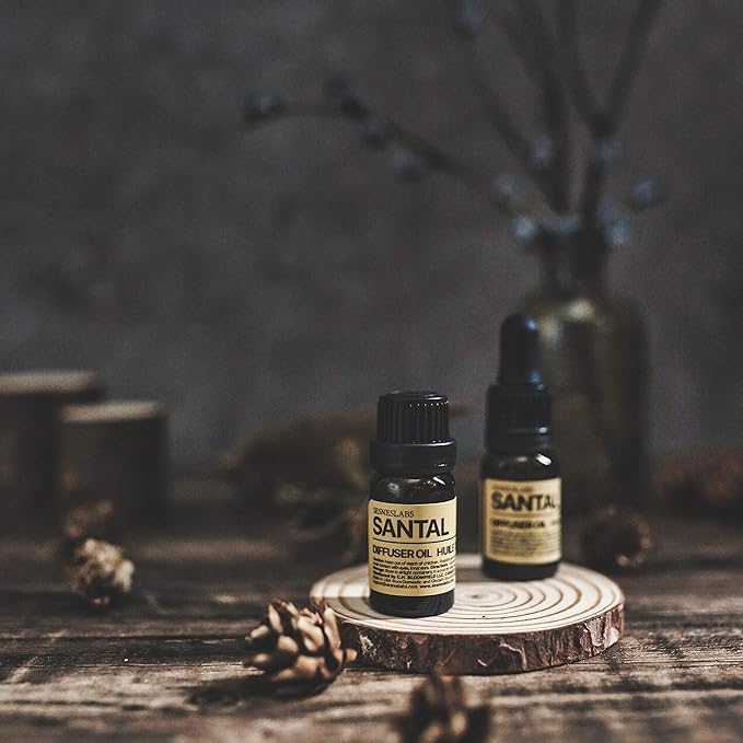Santal Diffuser Oil, Niche Scent, Amber Coco Vanilla Cedar Sandalwood Musk Essential Oils Blend for Ultrasonic Diffuser Scent Projects(.33 oz/10 ml) - Bloomnest