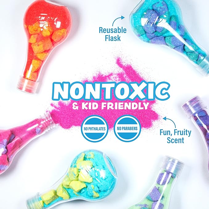 Tub Works® Kids Bath Bomb Potion™ Bath Toy, Variety 6 Pack | Nontoxic | Fizzes, Foams & Bubbles with an Eruption of Color | Interactive Bath Bombs | Fun Science Toddler Bath Toys - Bloomnest