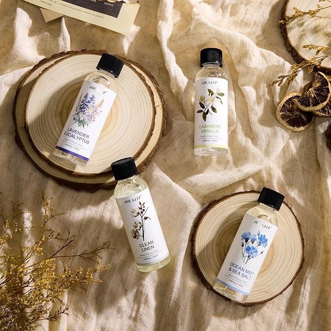 Airkeep Reed Diffuser Oil Refill/Ocean Mist&Sea Salt/3.38 oz(100ml)/3 Pack/Scented Oil Refill for Reed Diffuser Home Fragrance for Bedroom, Bathroom Office Home Decor - Bloomnest