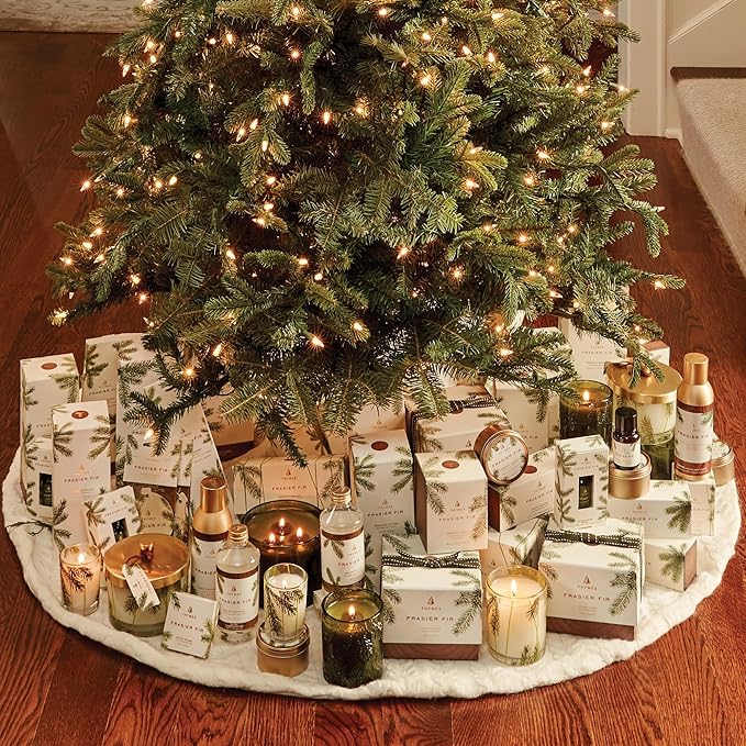 Thymes Frasier Fir Reed Diffuser Set – Includes Reeds, Fragrance Oil, and Frosted Glass Bottle – Fragrance Oil Diffuser – Room Fresheners – Luxury Home Decor – Green & Clear (Pine Needle, 7.75 fl oz) - Bloomnest