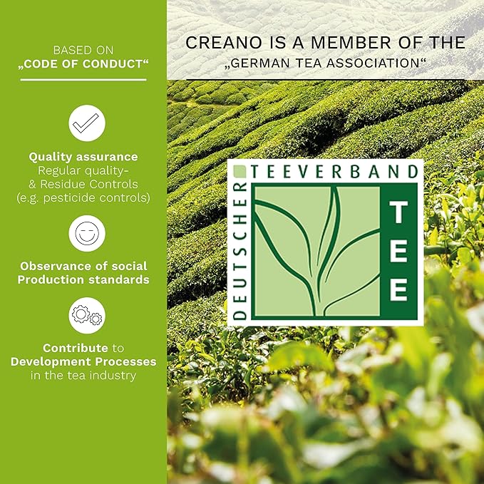 Creano Blooming Tea Gift Set with Glass Teapot 17oz (500ml) - Green Tea Fruity Flavoured Tea Flowers in 6 Varieties - Flowering Tea Gift for Easter - Bloomnest