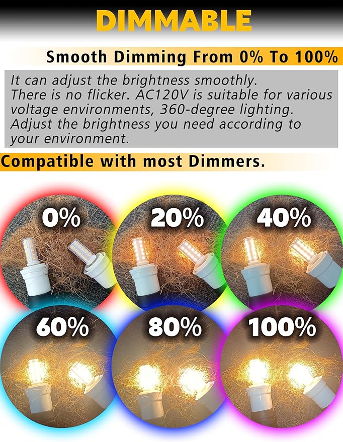 Microwave Oven Stove Bulb, E17 LED Dimmable Under Hood Microwave Bulb 40W Equivalent, 8206232A T7 E17 Intermediate Base 3000K for 4W Appliance Refrigerator Range Hood Light 4Pack - Bloomnest