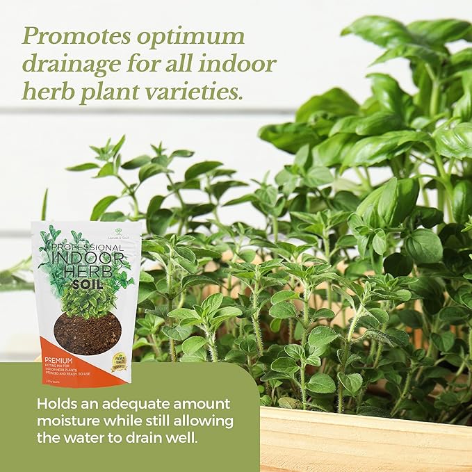 Professional Indoor Herb Plant Soil | Large 2.2 Quarts Ready to Use for Kitchen, Gardens, Cooking Herbs | Peat Moss, Coco Coir, Perlite, Dolomite | Made in USA - Bloomnest