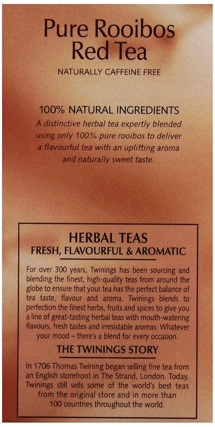 Twinings Tea Red African Rooibos Tea, 20 ct (Pack of 4) - Bloomnest