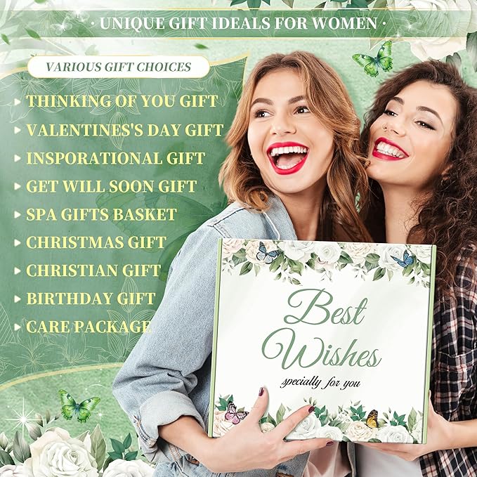 13PCS Self Care Gifts for Women, Christian Gifts for Women Faith, Birthday Gifts Get Well Soon Gifts Basket,Care Package Gifts for Mom Wife Her Sister Best Friends, Mothers Day Gifts for Mom - Bloomnest