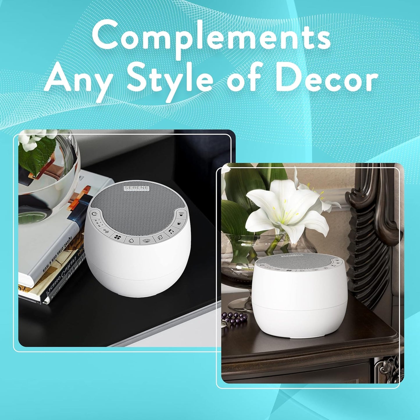 Serene Evolution White Noise Sound Machine with Remote Control - 70 Sound Options for Sleeping Adults and Babies - White Noise Machine for Office Privacy, Noise Canceling with Ocean and Rain Sounds