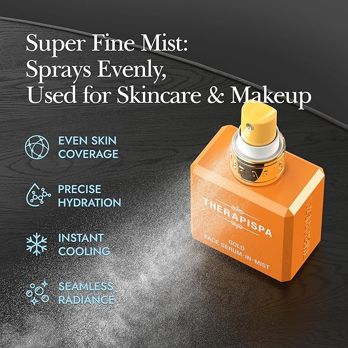 THERAPISPA Face Serum-In-Mist – Refreshing Face Mist & Spray Serum with Niacinamide, Panthenol & Hyaluronic Acid for Hydration, Balance & Skin Vitality (Phyto, 2.0 fl oz) - Bloomnest