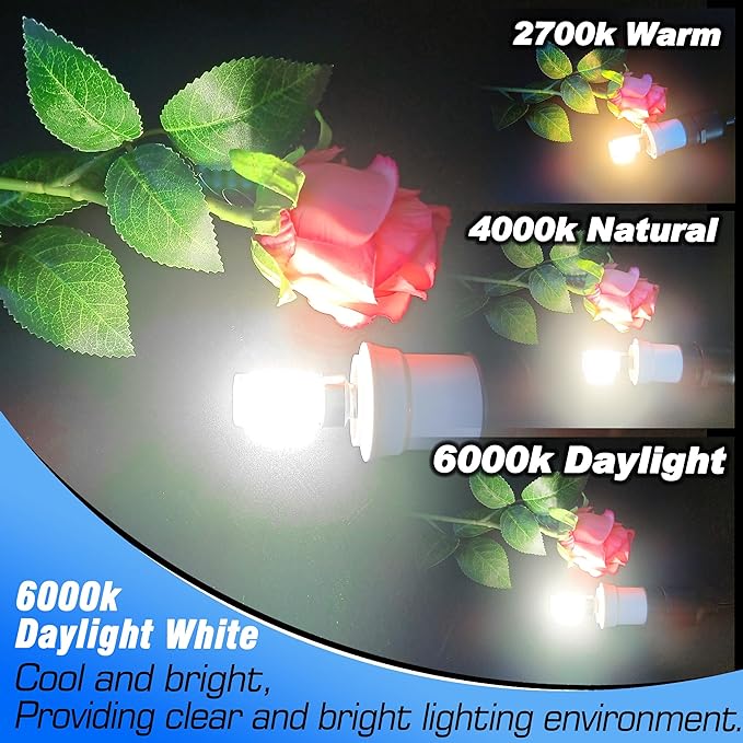 E17 LED Light Bulb 6W(60W Halogen Equivalent) 6000K Daylight White 700lm 120V E17 LED Intermediate Base Bulb for Chandelier,Appliance,Desk Lamp,Cabinet,Closet,Ceiling Fan,Non-dimmable,5pack - Bloomnest