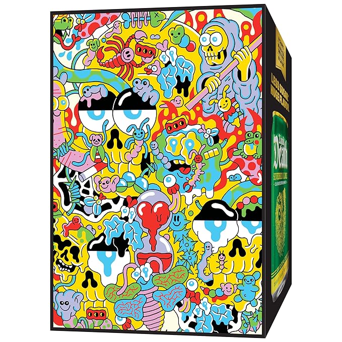 Liquid Death Soda-Flavored Sparkling Water - Severed Lime (Classic Lime Soda), Less Sugar*, Huge Flavor, No Caffeine, No Artificial Sweeteners, 12 Fl Oz (Pack of 12) - Bloomnest