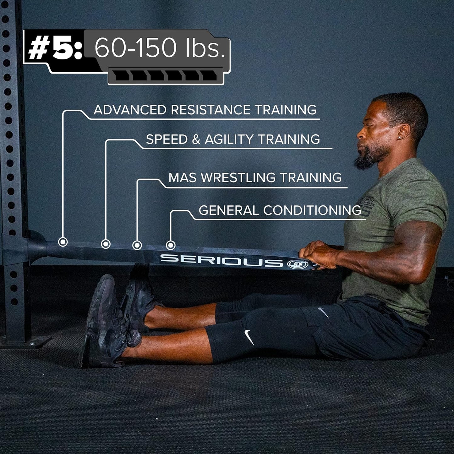 SERIOUS STEEL FITNESS Assisted 41" Pull-Up Band, Resistance & Stretch, Powerlifting & Pull-up Assist Loop (Single Band)