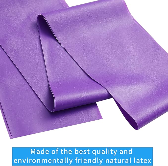 Resistance Band 50 Yards Elastic Exercise Fitness Band Roll for Home Training, Physical Therapy, and Yoga (0.3 mm), Purple - Bloomnest