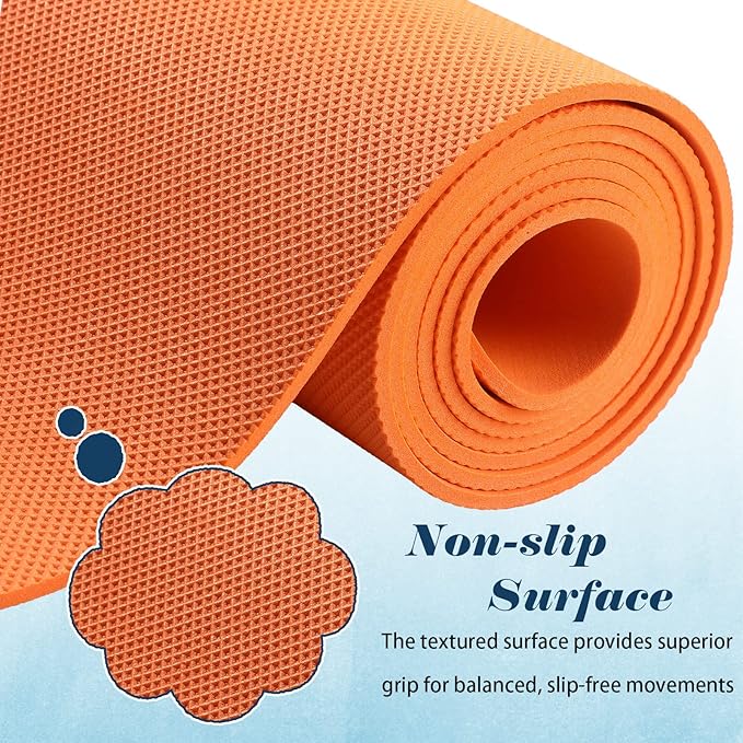 Nuanchu 16 Pack 68" x 24" x 4 mm Yoga Mats Bulk Gym Bundle Thick Eva for Kids and Adult Latex Free Exercise with Non Slip Texture for Outdoor Yoga, Workout or Pilates - Bloomnest