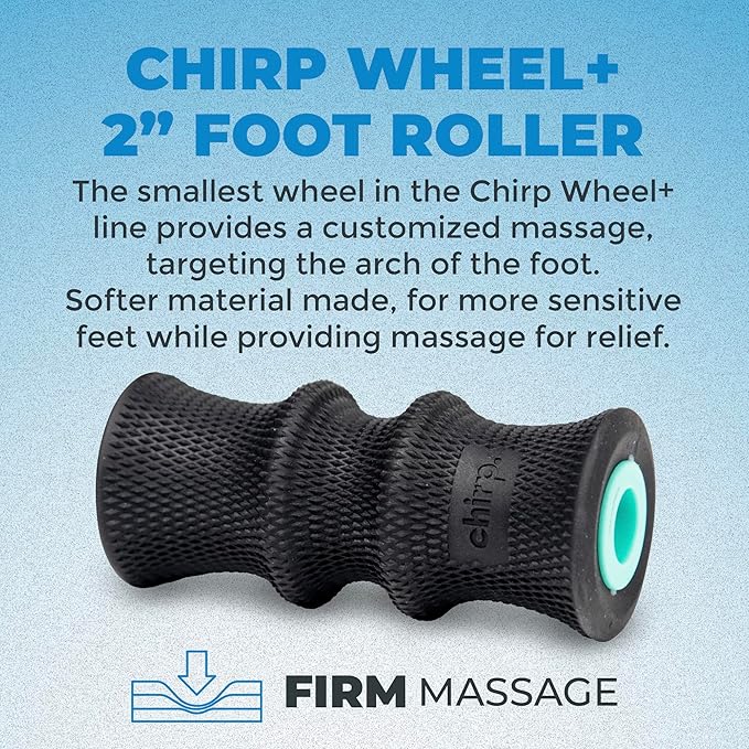 Chirp Wheel Foam Roller – Targeted Back & Neck Relief, Lumbar Spine Stretcher, Spinal Decompression Back Stretcher, Massage Roller with Density Foam for Physical Therapy, Supports 500lbs, 2-Inch Mint