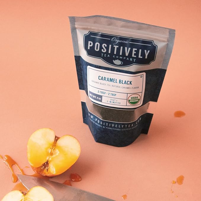 Organic Positively Tea Company, Caramel Black Tea, Loose Leaf, 16 Ounce - Bloomnest