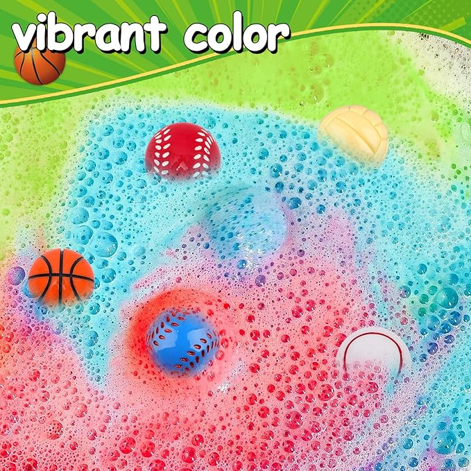 Bath Bomb Gift Set with Surprise Toys Inside 9 Pack Organic Bath Bombs for Kids, Kids Safe Handmade Fizzy Balls for Kid Bubble Bath Ideal Birthday Gift for Boys & Girls - Bloomnest