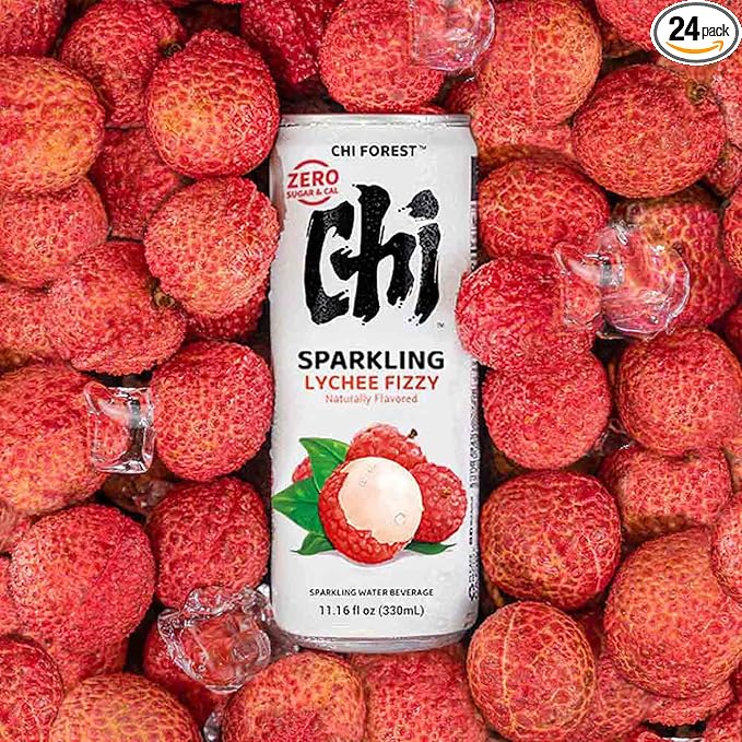 CHI FOREST Lychee Fizzy Sparkling Water (11.16 oz* 24) - Bloomnest