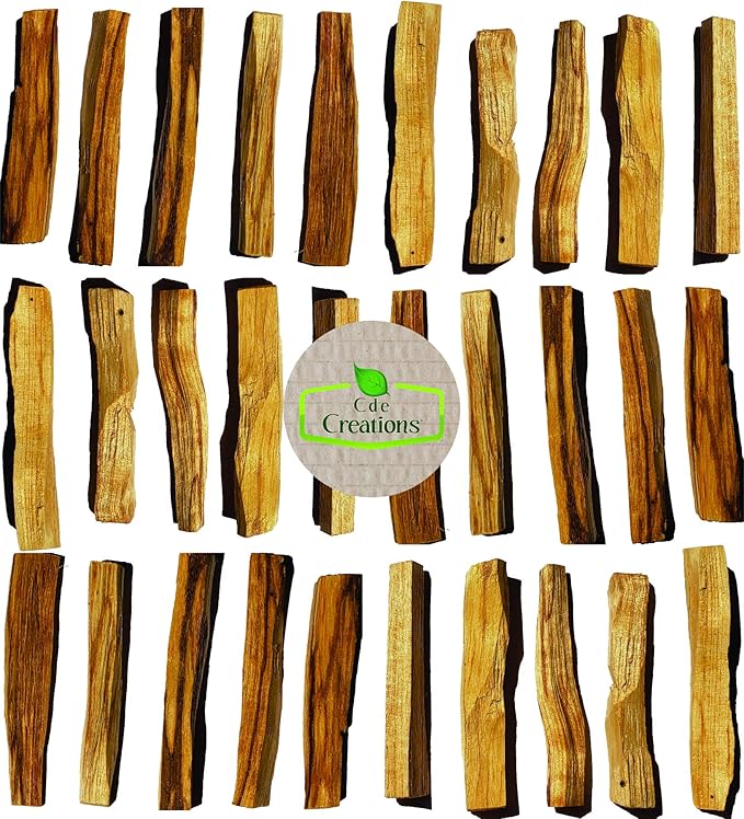 30 Palo Santo Smudging Bulk Lot Sticks, High Resin Palo Santo, Holy Wood. Premium Certified Authentic, Wild Harvested Incense Stick for Purifying, Cleansing, Healing (30 Sticks) CDE+CREATIONS
