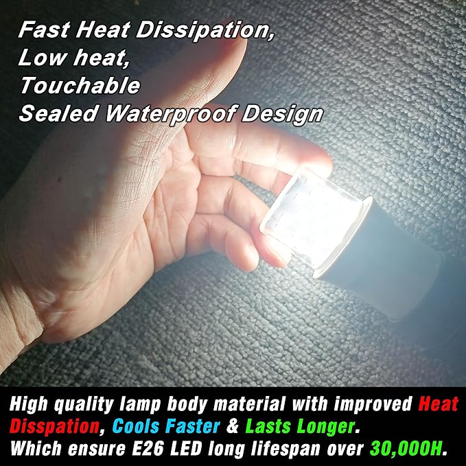 LED Refrigerator Light Bulb 4W Replacement 40W-60W Fridge Light Bulb 600lm AC100-265V 3.5W E26/E27 Medium Screw Base for KEI D34L Frigid-aire Freezer Appliance Lighting, 5000K Daylight White, 1 Pack - Bloomnest
