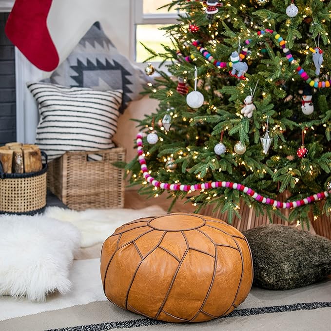 Moderner Pouf Ottoman Pumpkin Color - Bloomnest
