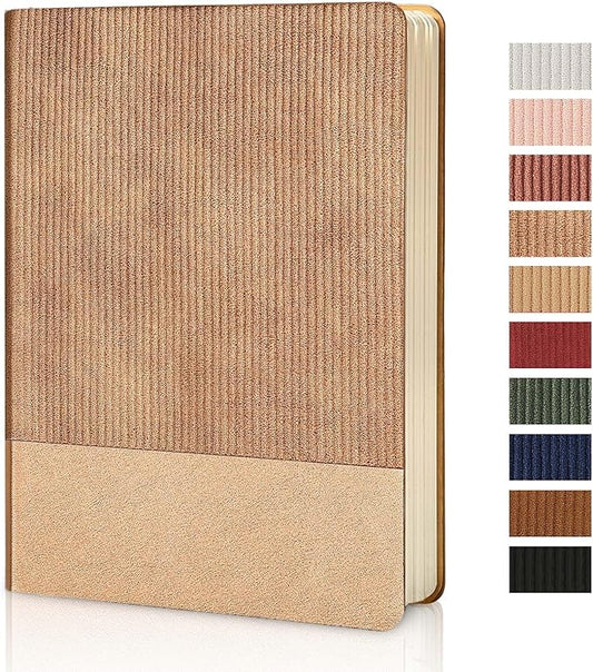 Lined Journal Notebook for Work College Ruled Note Book 5.79"x8.27" A5 PU Leather Daily Journaling 216 Pages for Women Men Writing Home School Supplies Business (RoseGold) - Bloomnest