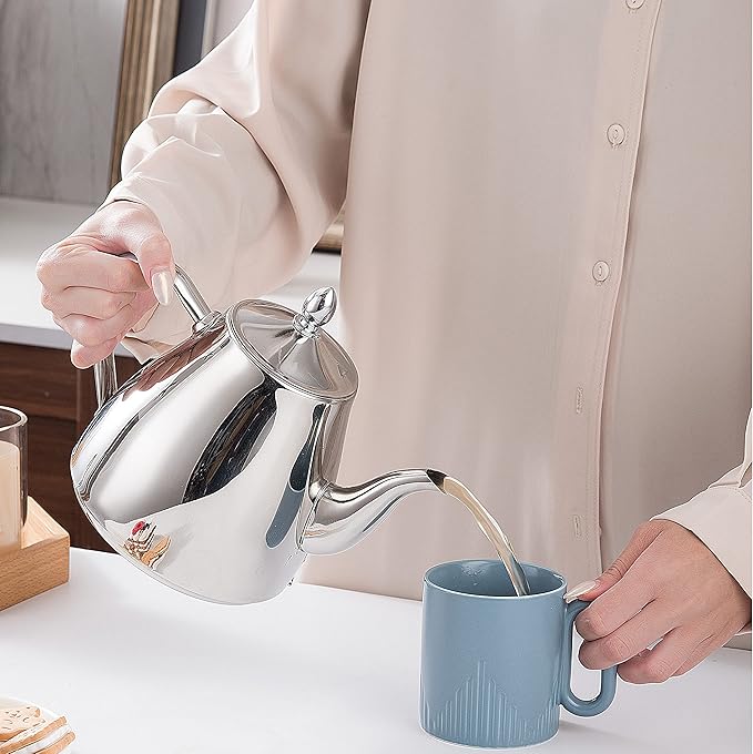 SANQIAHOME Stainless Steel Teapot Coffee Servers 1500ml - Bloomnest