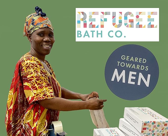 Mens Variety Bath Bombs, 2.5 oz Each, Cocoa Butter and Plant Based Ingredients, Vegan, Support Refugee Employment in The USA, Made in The USA - Bloomnest
