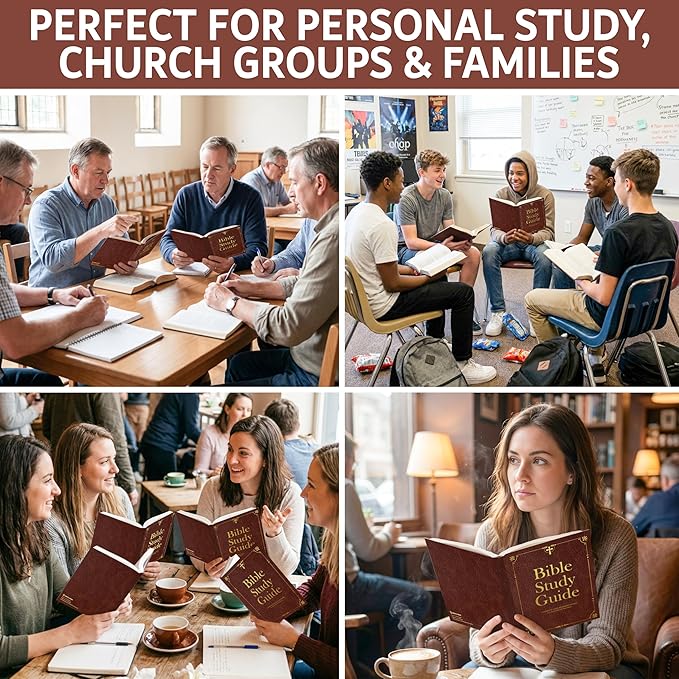 Bible Study Guide for Women & Men – Beginner-Friendly Study of All 66 Books with Life Application & Reflection Notes | Premium Lay-Flat Hardcover Devotional Journal - Bloomnest