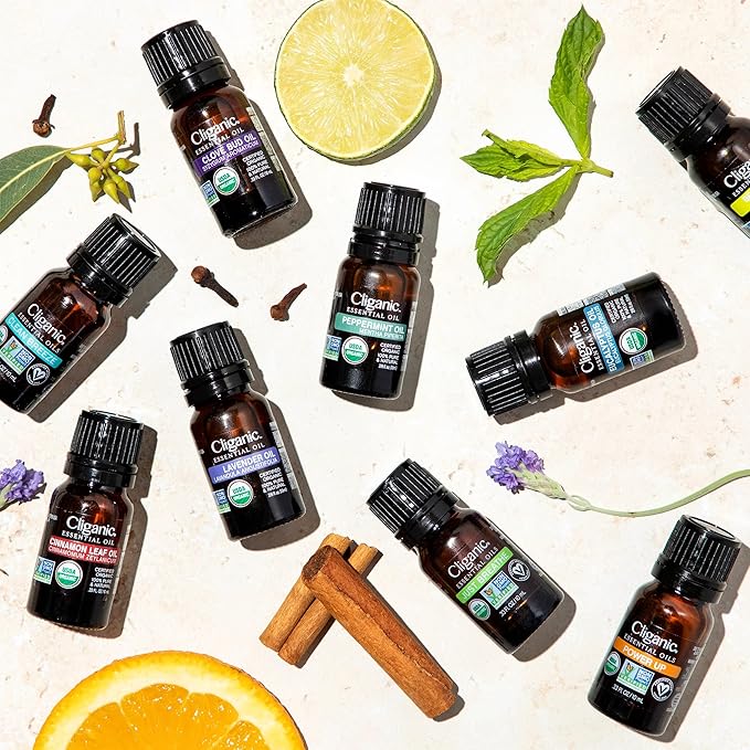 Cliganic Organic Star Anise Essential Oil, 100% Pure Natural for Aromatherapy | Non-GMO Verified Cliganic