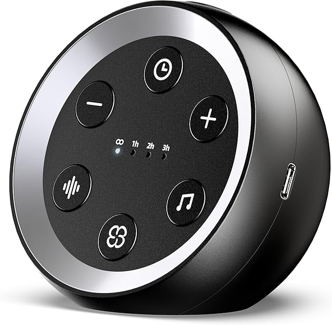 White Noise Machine Calming Sleep Sound Machine with 32 Soothing Sounds Loud Pink Brown Noise Machine for Baby Kid Adults Noise Cancelling Machine with 36 Volume Levels 4 Timer for Office Privacy - Bloomnest