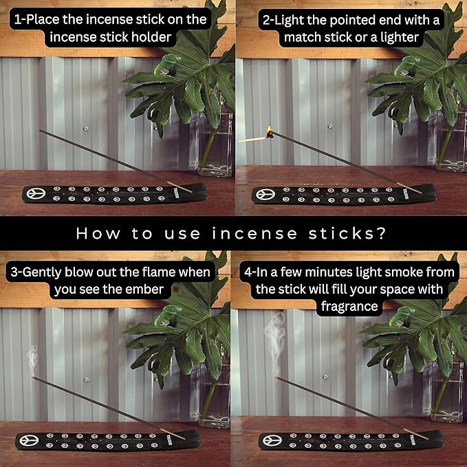 Lemongrass Incense Sticks for Backyard Patio - Total 120 Insence-Sticks - 6 Packs of 20 Insense - Inciensos - Inscents - Natural Non Toxic Ingredients - Incents - Incence - Inscense - Insents TRUMIRI