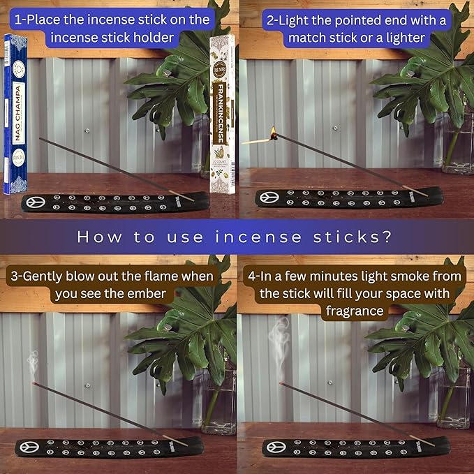 Trumiri Incense Sticks - Combo Pack of 35 Insence-Sticks - 15 Nag Champa + 20 Frankincense - Insenses - Insents - Incents - Inscense - Incence - Incienso - All Natural Incense Sticks TRUMIRI