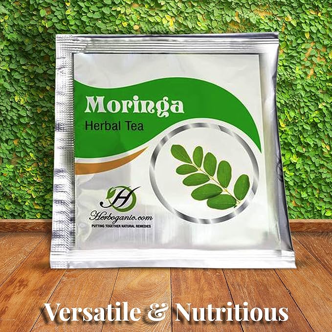 HERBOGANIC Moringa Herbal Tea - Digestion Support and Immune Boost | Refreshing and Delicious Blend | Natural Ingredients | 20 Tea Bags - Bloomnest