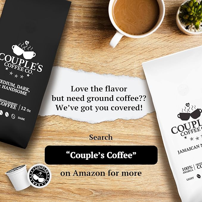 Couple's Coffee K-Cups | Gives Back to Military Families | Medium Dark Roast Coffee Pods | Gourmet Coffee Made with 100% Arabica Beans | Compatible with Single Serve Brewers | 24 Count - Bloomnest