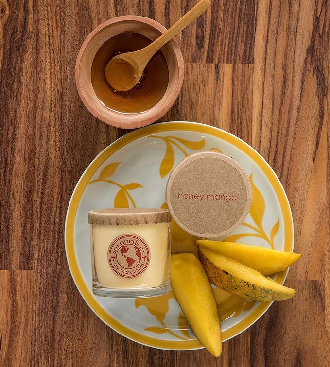 ECO CANDLE CO. Recycled Candle, Grass Stain, 6 oz. - Scents of Fresh Cut Grass - 100% Soy Wax, No Lead, Kraft Paper Label & Lid, Hand Poured, Phthalate Free, Midwest Grown Soybeans - Bloomnest