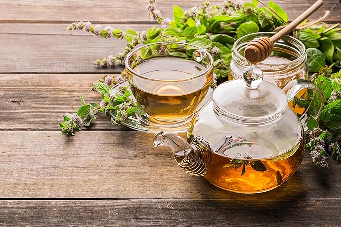 Worldwide Botanicals Organic Lemon Balm Tea, 1Lb - Loose Leaf Premium Herbal Tea | 100% Pure Lemon Balm Leaves | For Stress Relief and Good Digestion | Kosher - Bloomnest