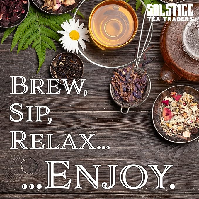 Solstice Loose Leaf Tea Ultimate Sampler Feat. 12 Teas; Approx 180+ Servings - Bloomnest