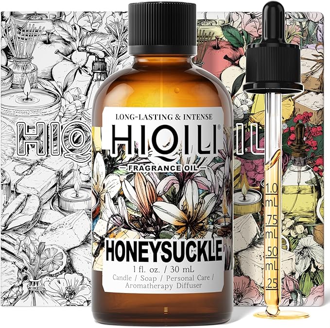 HIQILI Honeysuckle Fragrance Oil for Home Diffuser, Prefect for Candle & Soap Making, Relaxation, Beautiful Gifts - 1 Fl Oz - Bloomnest