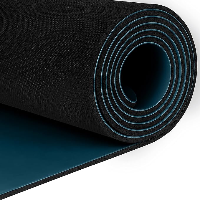 Retrospec Laguna 5mm Yoga Mat - Fitness Mat for Women, Men & Children, Slip-Resistant and Moisture Absorbing Exercise Mat for Home, Pilates, Yoga and Floor Workouts - Bloomnest
